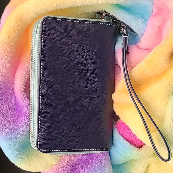 Halogen by Nordstrom - bicolor leather double wristlet - Picture 2 of 9